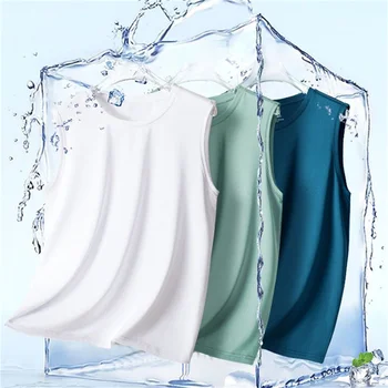 تانك توب كاجوال بدون أكمام ورقبة مستديرة للرياضات الصيفية 5