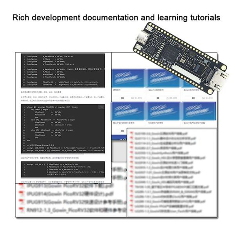 AU42-糪  9K FPGA Gaoyun GW1NR-9 RISC-V RV HDMI ȣȯ   + 1.14 ġ SPI ũ + 2.54Mm  