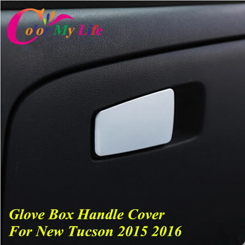 Abs Glove Box Handle Cover Trim Glovebox Sticker For Hyundai New Tucson