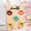 1 pc Donut Boards WoodenWall Holds Donut Boards Stand Hanging DonutsTable Wedding Decoration 4