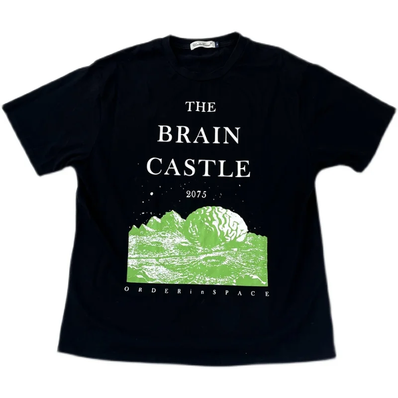 

Новинка 2023, мужские футболки с надписью Undercover THE BRAIN CASTLE, женские хлопковые футболки для скейтборда, уличные футболки, американский размер # BG97