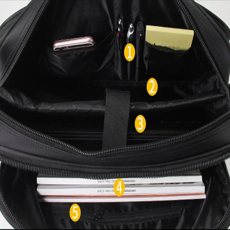 Large Capacity Men's Briefcase Business High Quality Handbag 15.6