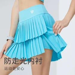 Sports short skirt fake running skirt women's summer quick dry hip cover breathable tennis pants