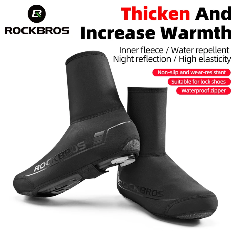 ROCKBROSWinterWaterproofCyclingShoeCoverReflectiveThermal