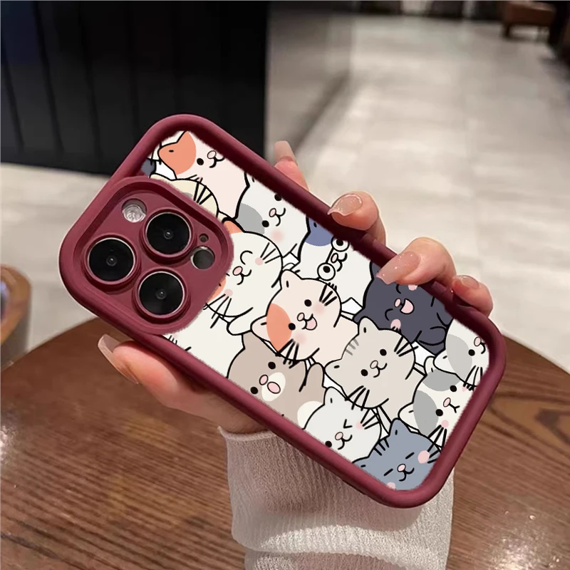 Adorable Black Kitten Cat Soft Protective Phone Case
