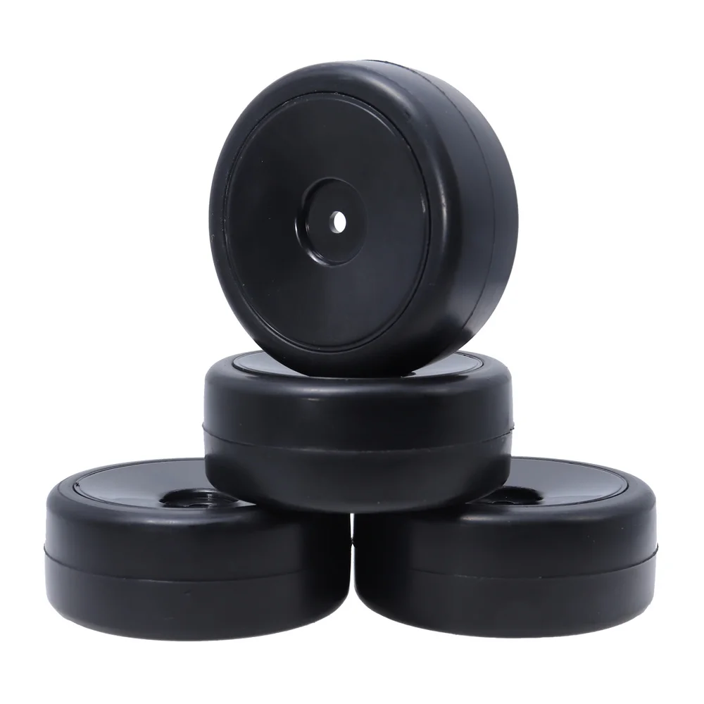 

4PCS RC 1/10 On-Road Tires Hex 12mm Hub Wheel Rims Rubber Smooth Tyre For 1:10 RC HSP HPI Traxxas TRX4 Kyosho Sakura TT01 D4