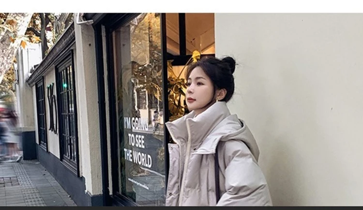 2023 Down Coats New Long-style Cotton Dress Korean Version Large Size Korean Fashion Jackets Winter Heat Parka Feminina