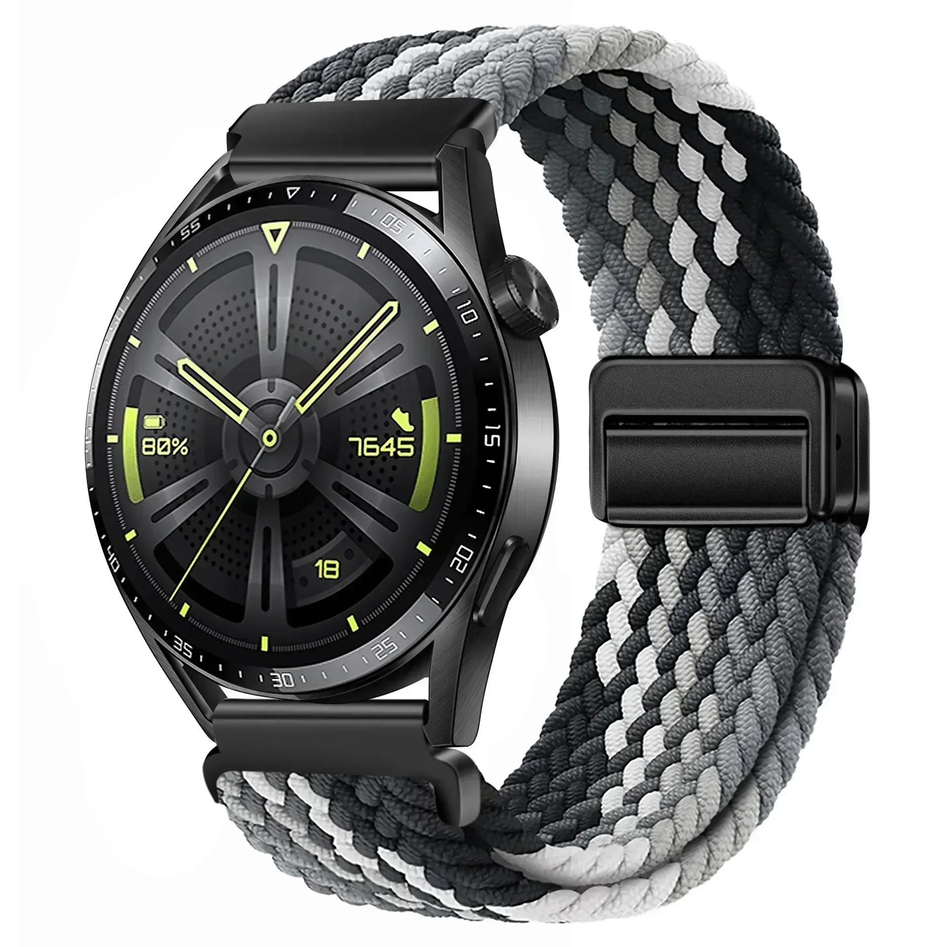Magnetic Braided Nylon Watch Band - 20mm/22mm