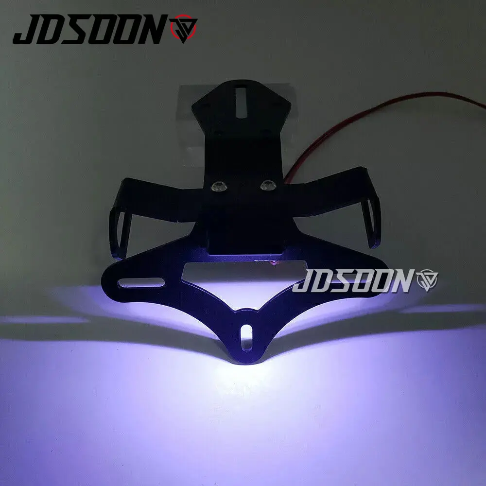 For Kawasaki Ninja ZX-10R ZX10R ZX 10R/10RR SE-Rear Registration Bracket License Plate Holder Frame Tail Tidy LED motorcycle license plate holder