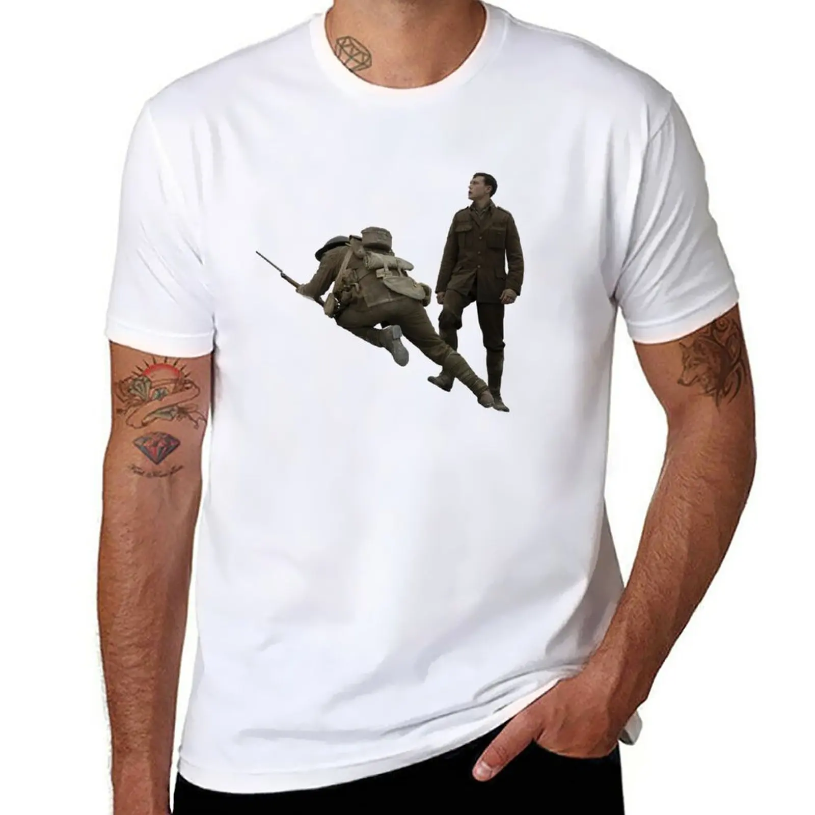 

New 1917 (film 2019) T-Shirt graphics t shirt Oversized t-shirt mens cotton t shirts