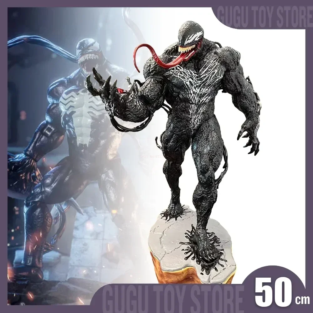 

50cm Venom Figures Legends Series Action Figures Oversize Anime Spiderman Pvc Model Figurine Collection Statue Toys Gifts