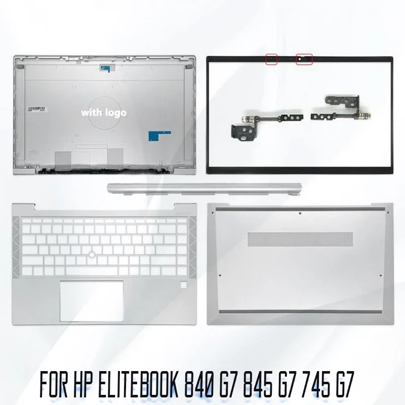

New Laptop case for HP EliteBook 840 G7 845 745 LCD Back Cover Front Bezel Palmrest Bottom Case Hinges Top Upper Housing