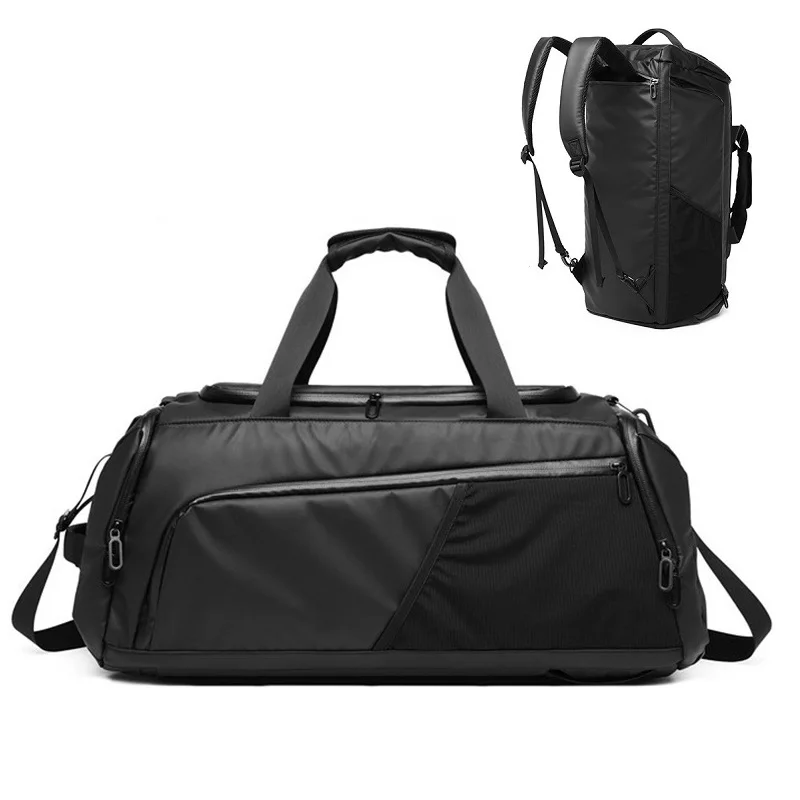 MenGymBagWithShoesPouchLargeCapacityTrainingFitnessSportsBag