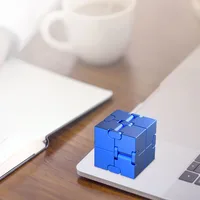 Cube magique en métal anti-Stress, jouet éducatif Portable, décompression, jouets relaxants pour enfants et adultes, cadeau d'anniversaire 3