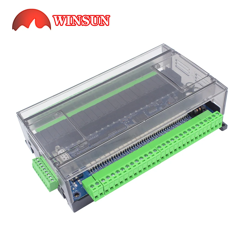 Controllore PLC FX3U 48MR | 24 Ingressi 24 Uscite Relè | RS485 Con Orologio Tempo Reale | 6 Ingressi Analogici 2 Uscite