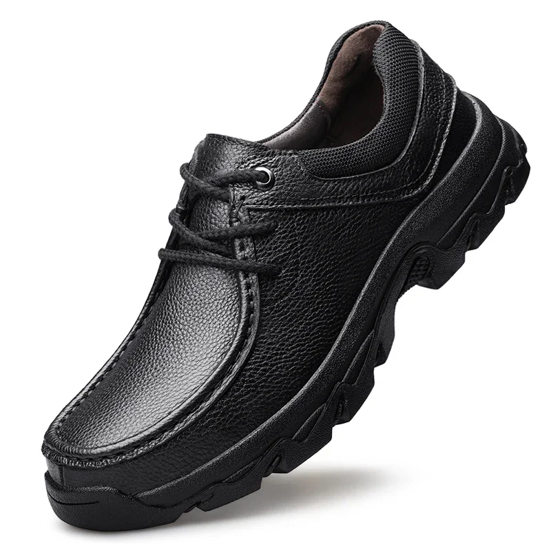 Mens Leather Shoes Genuine Cow Leather Casual Business Office