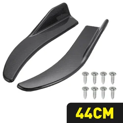 Universal Black Carbon Fiber Car Bumper Spoiler Front Lip Anti - Collision Guard (Carbon fiber)