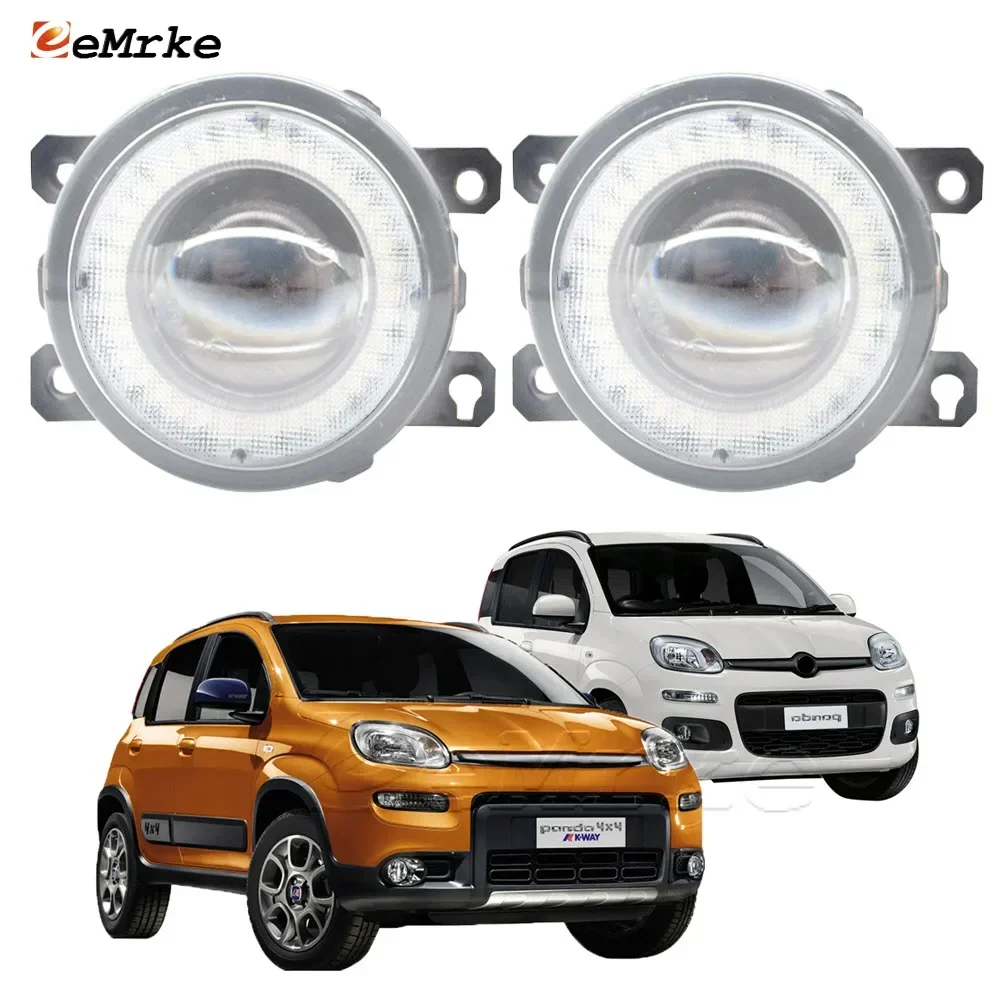 Led Angel Eye Drl Daytime Running Light Car Fendinebbia Assembly Per Fiat Panda 4X4 Trekking 319 2012 2013 2014 2015 2016 2017 2018