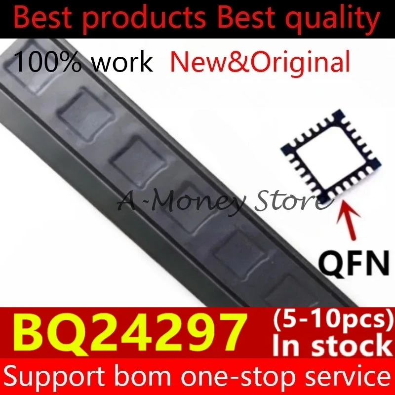 (5-10pcs)BQ24297 24297 BQ24297RGER QFN-24