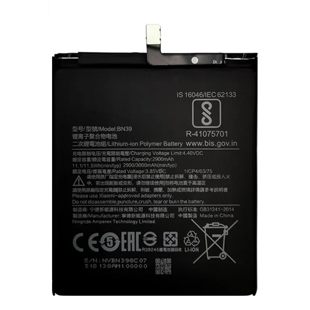 Original BN39 Mobile Phone Battery For Xiaomi Play MiPlay Mi Play Smart Cell Phone Replacement Rechargeable Batteries