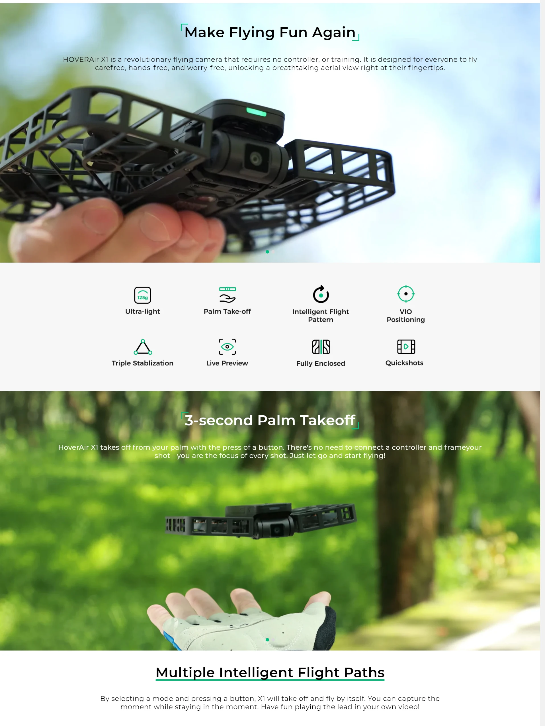 HOVERAir X1 Pocket-Sized Self-Flying Camera EU Available – HOVERAir-EU, hoverair  x1 drone