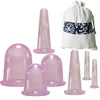 2 4 7Pcs/Set Silicone Anti Cellulite Cup Vacuum Massage suction Cups Body Pain Relief Roller Manual Suction Cups Cupping Therapy 4