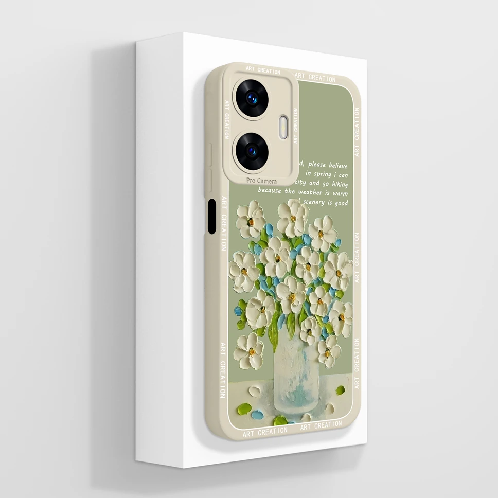 Charming Mountain Astronaut Liquid Silicone Phone Case with Camera Protection and Bumper