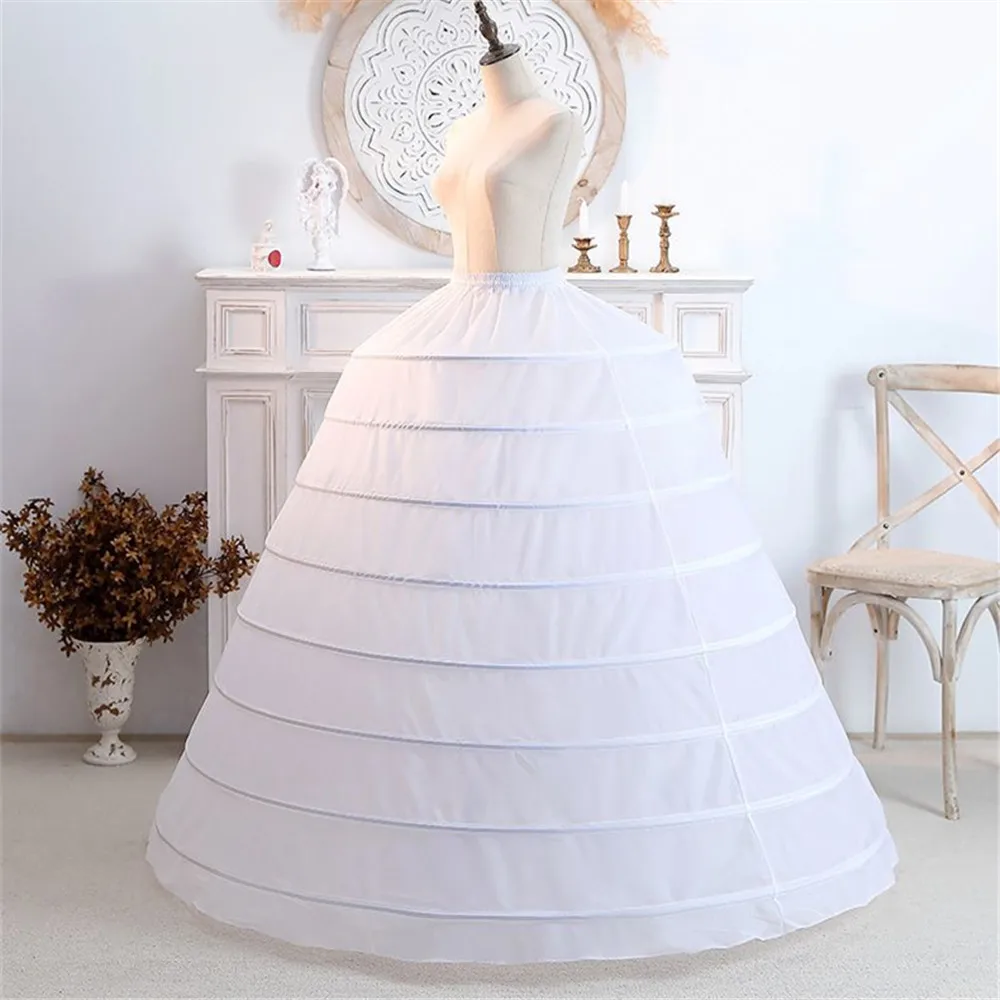 8 Hoop Crinoline Long Wedding Petticoat Ball Gown Dress Underskirt Skirt Half Slips Wedding Accessories 3467820 petticoat skirt,petticoat underskirt,wedding underskirt,lolita petticoat,flower girl underskirt,wedding petticoat,vintage underskirt