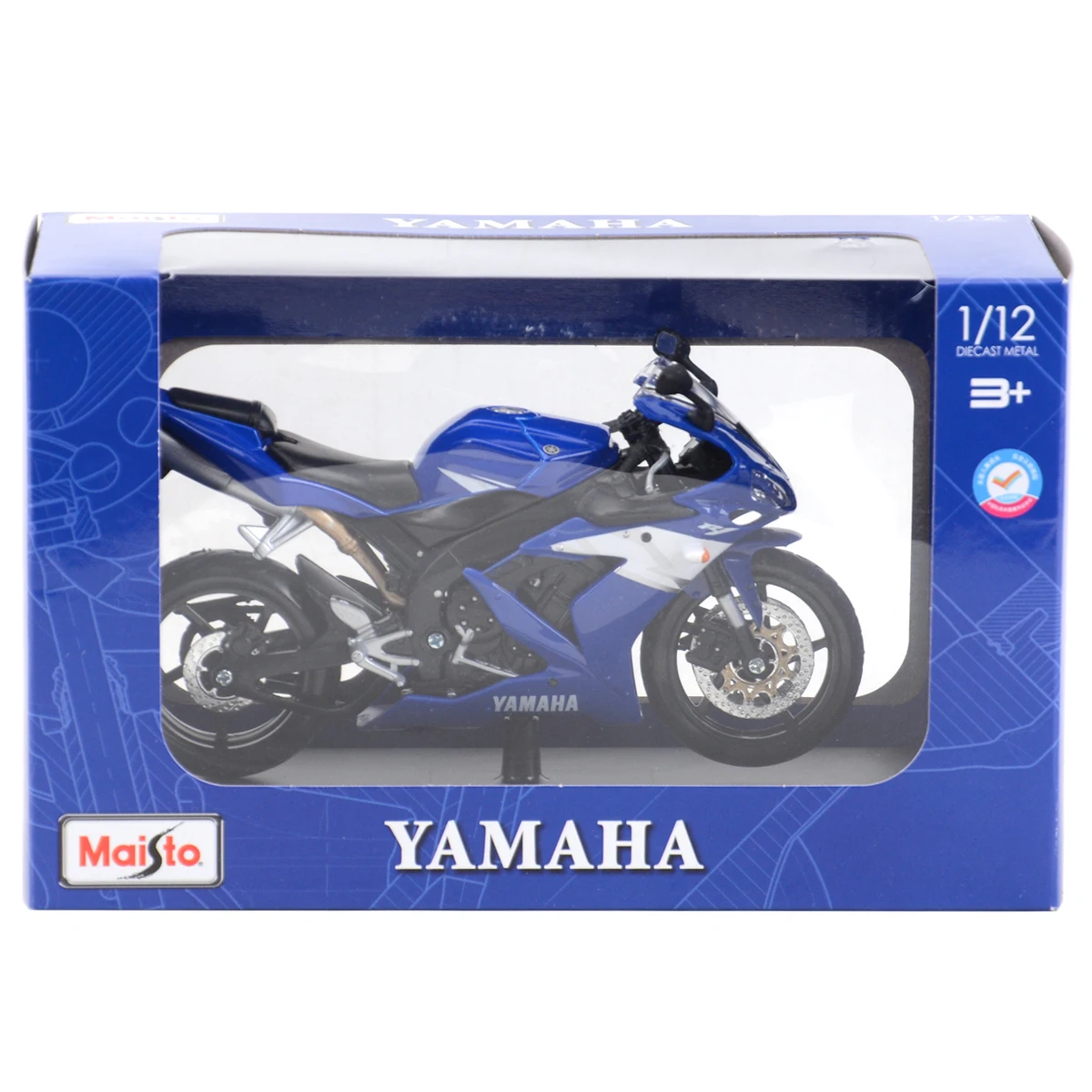 Maisto 1:12 Yamaha YZF-R1 With Stand Die Cast Vehicles Collectible Hobbies Motorcycle Model Toys