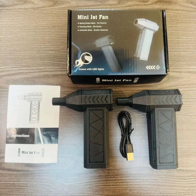 New Mini Violent Turbofan Convenient Portable Small Hair Dryer High Power Wireless Handheld Small Fan