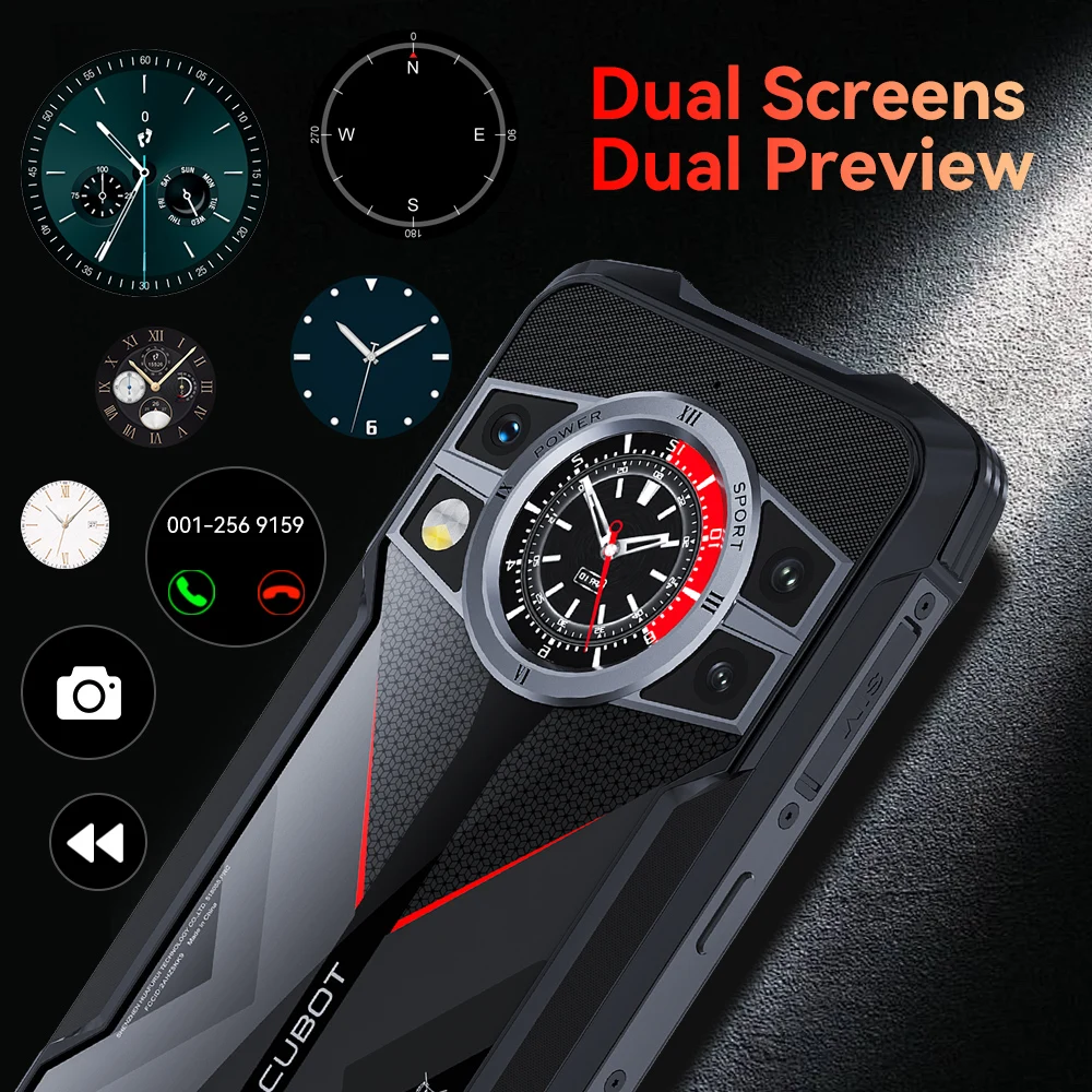 Cubot KingKong 9 Smartphone Rugged Phone 6.583" FHD+ Helio G99 Android 13 24GB RAM+256GB ROM 10600mAh Battery 100MP NFC