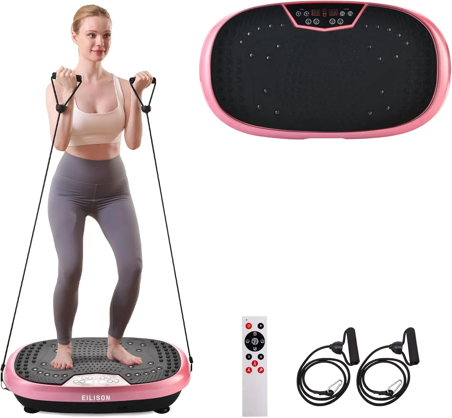 Vibration Plate Exercise Machine-Full Body Vibration Fitness Platform Equipment for Home & Travel Workout, Weight