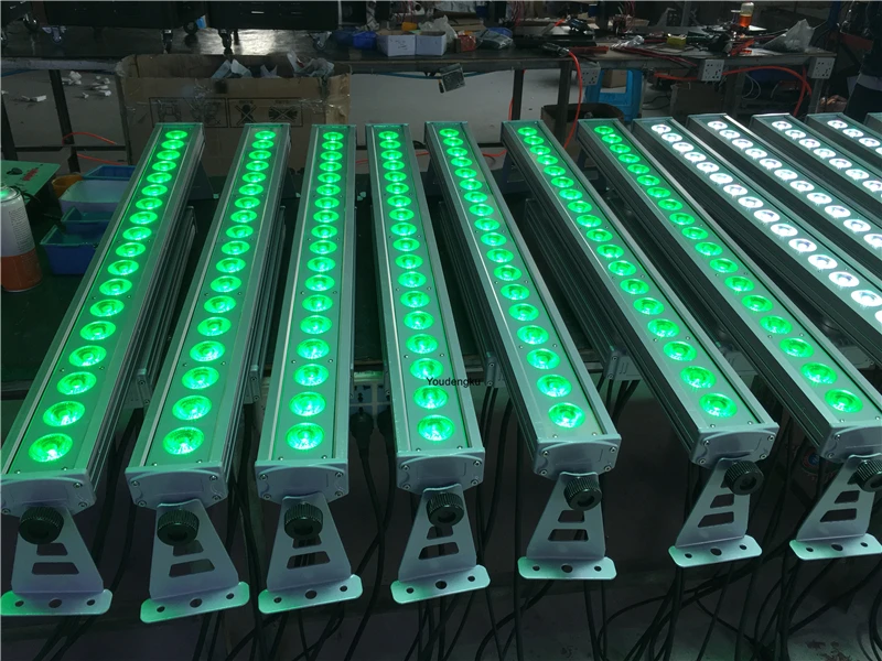 6 pieces  individually control Waterproof 18x18w rgbwa uv dmx wall washer led ig