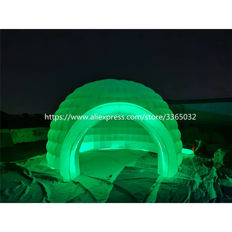 

LED Lights Party Disco Igloo Tent Inflatable Half Dome Tent For Advertising