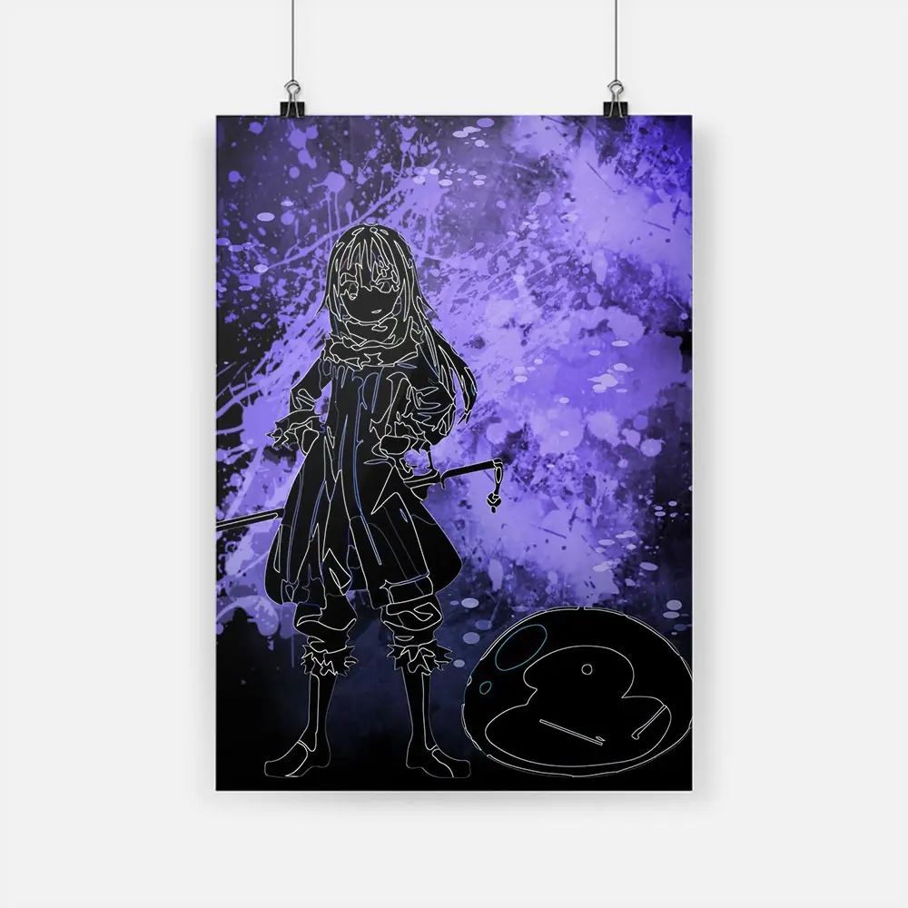 Retro Vintage Tensei Shitara Slime Datta Ken Anime Série Papel Kraft Cartaz  Para A Arte Da Parede Decoração Casa Sala De Estar Fotos - Pintura E  Caligrafia - AliExpress