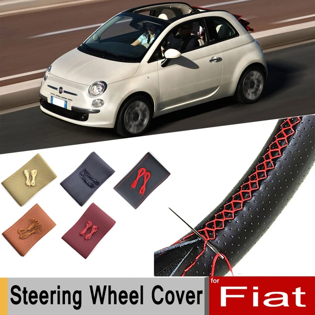 COPRI VOLANTE ORIGINALE FIAT 500 PELLE BEIGE