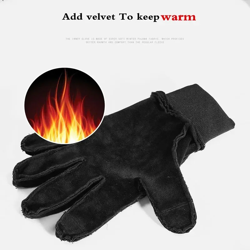 Touch Screen Warm Gloves Windproof Sports Water Non-slip Mitten Winter Full Finger for Men Women