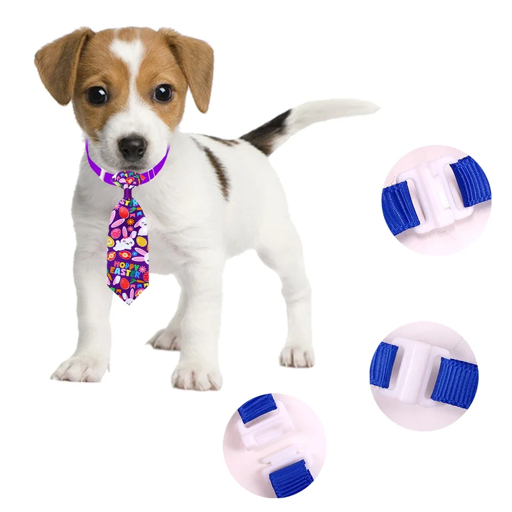 50/100pcs Cravatte per cani pasquali Coniglio Cravatta regolabile Papillon per cani di piccola taglia Gatto Pasqua Cane di piccola taglia Accessori per toelettatura - immagine 4