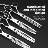Outils de barbier professionnels ciseaux à cheveux coupe amincissement cisaillement de coiffure 6 pouces 2