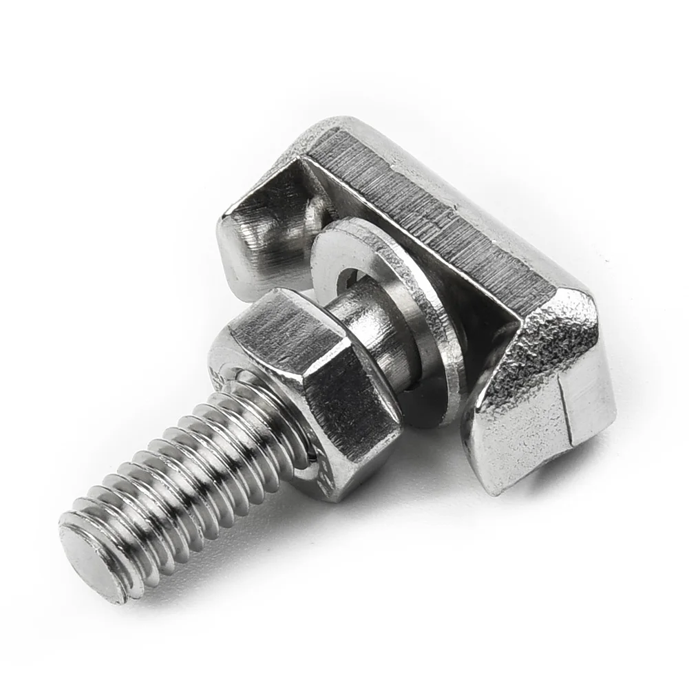 Battery Terminal Connectors 2Pcs T-Bolts Stainless Steel Battery Cable Terminal Connectors 19116852 6X0915138 Car Cable Screw Terminals