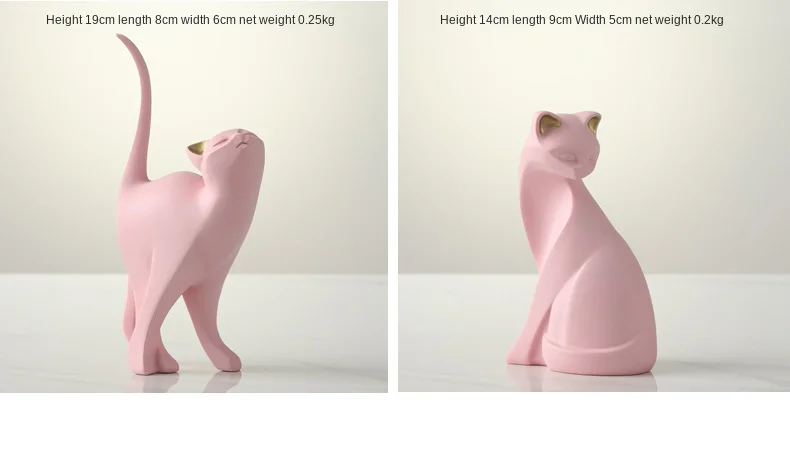 Pink Cat Home Decoration