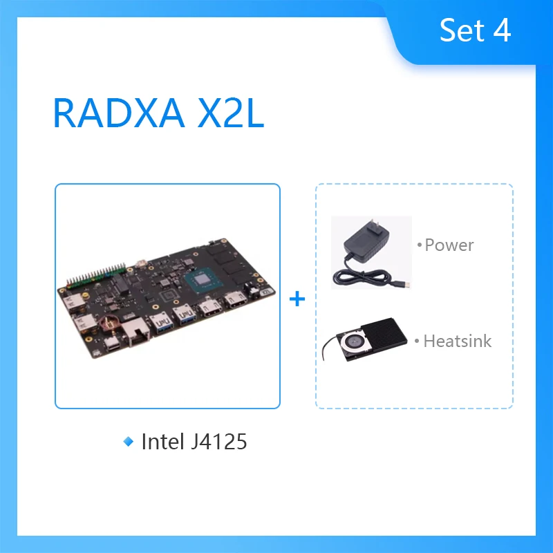 RADXA X2L Intel Celeron J4125 quad core development board supports WIN10 Linux system