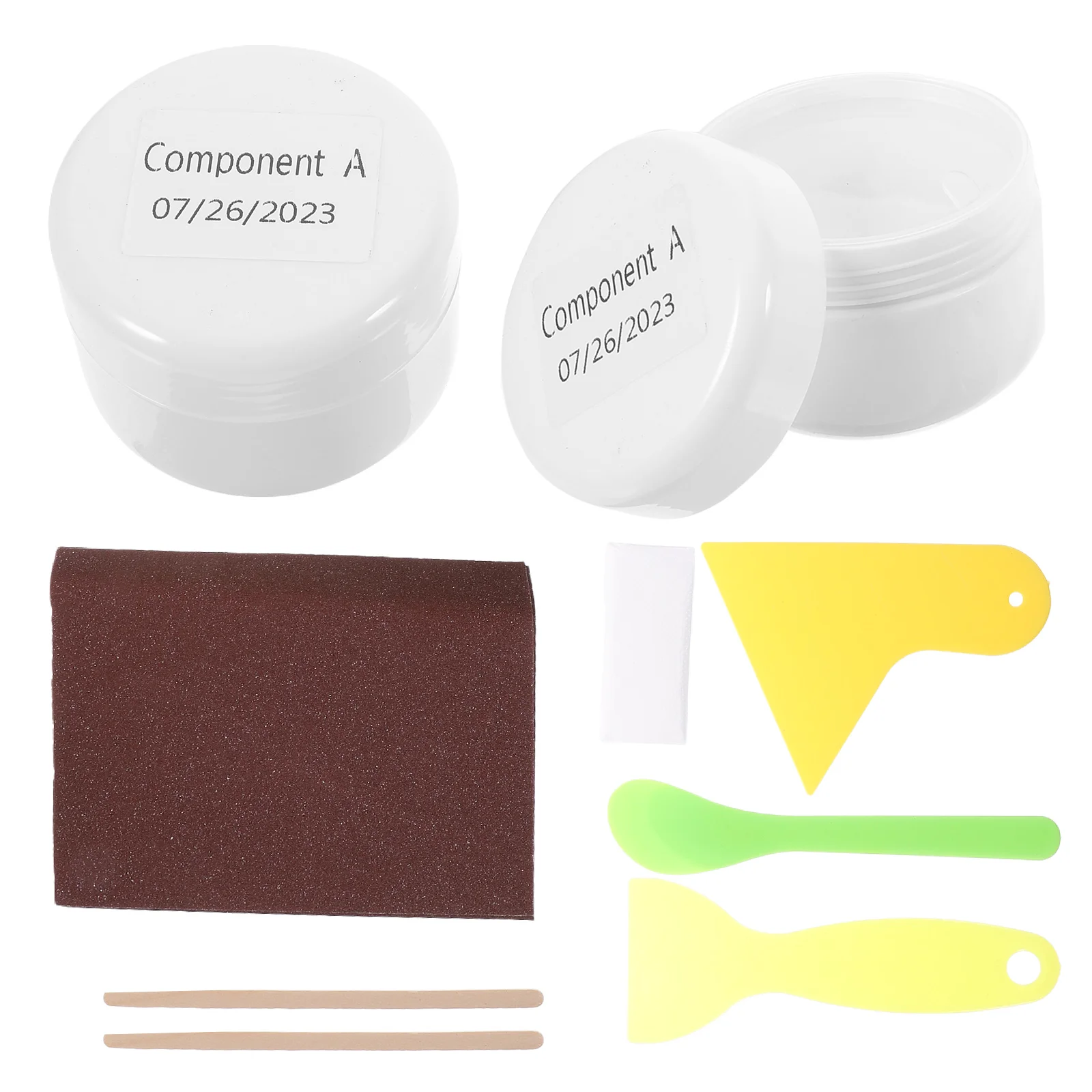 Ceramic Repair Kit Acrylic White Tub Tile Bathtub Refinishing for Pans Fiberglass Porcelain Suite