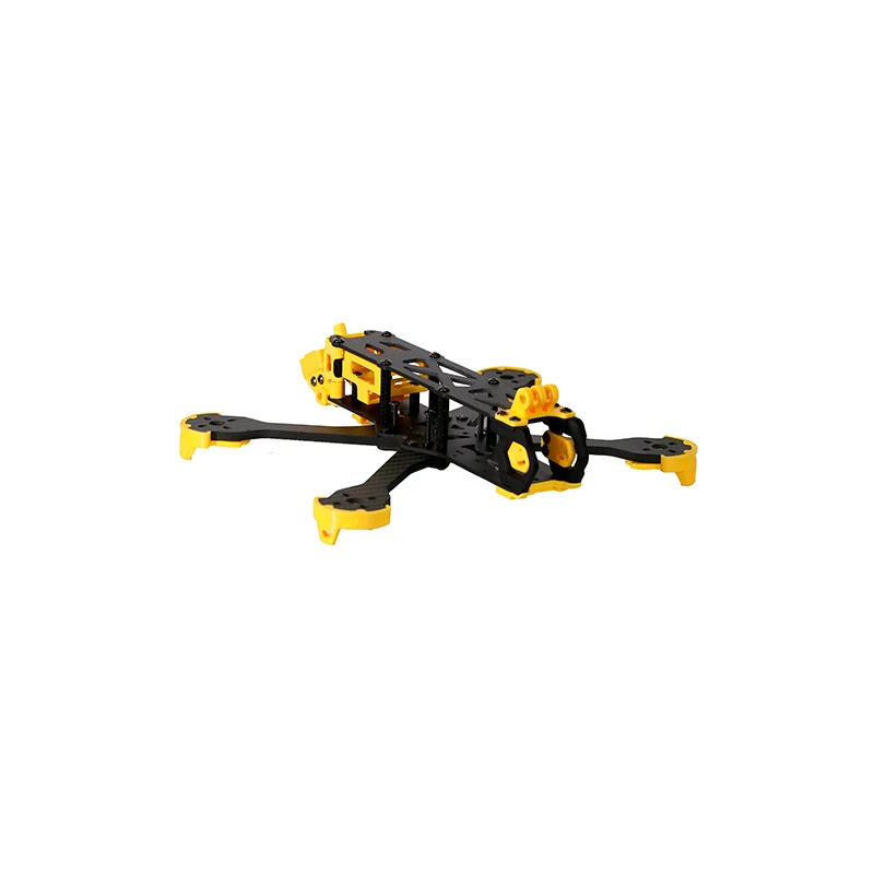 Cadre drone FPV 5 pouces V2207 V3 monté avec composants, prêt pour le freestyle et la compétition.