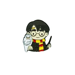 Cute Anime - Inspired Enamel Pin Brooch for Backpacks and Clothing - Perfect Gift for Kids and Friends (C - HP - 02)
