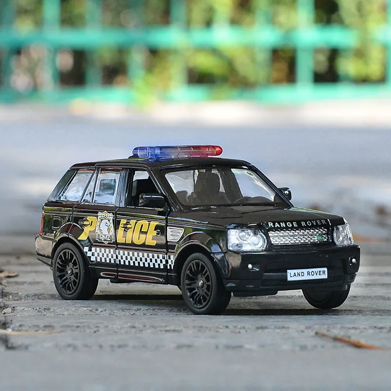 1:36 Land Rover Defender Police Vehicle Off-Road Vehicle Simulation Vehicle Chevrolet Camaro Police Car