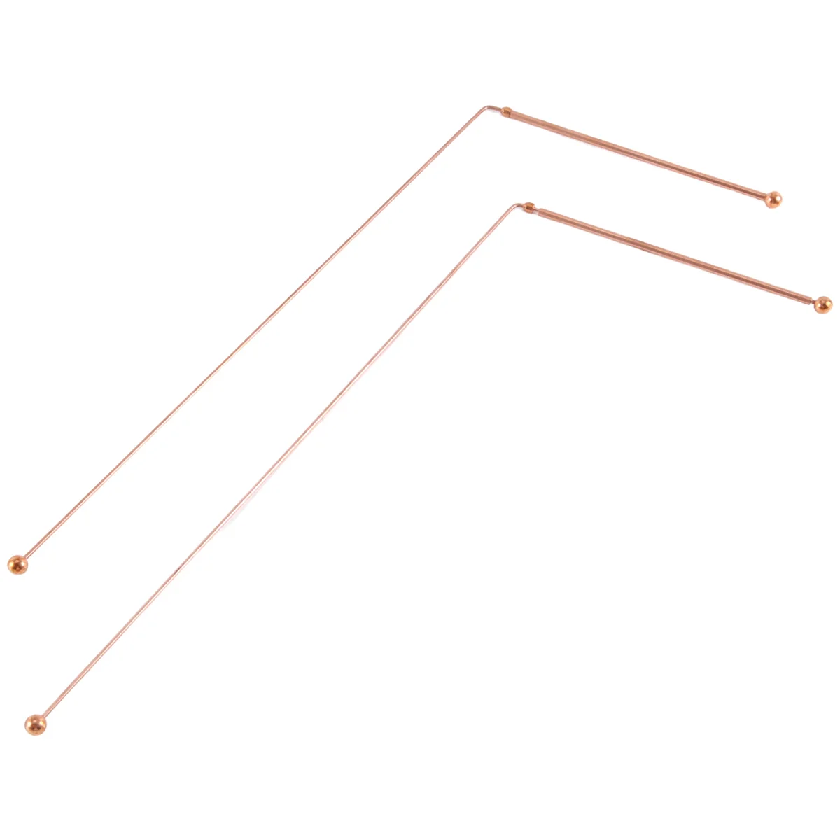 A62T-Copper Dowsing Rods-99.9% Pure Copper 2PCS Divining Rods Energy Water Witching Detector