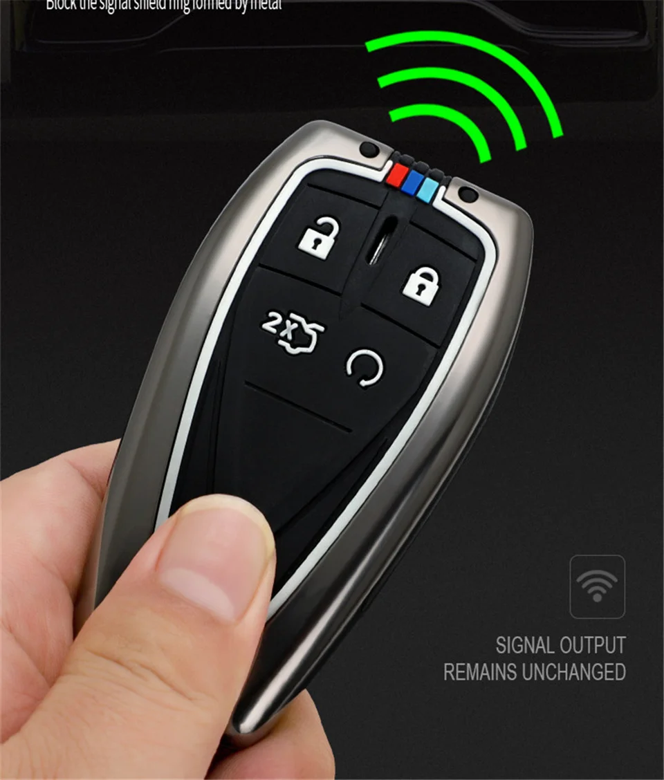 Gel di silice della lega galvanizzata Shell della copertura completa della cassa chiave dell'automobile per il portachiavi di protezione di Changan CS35PLUS CS55PLUS CS75PLUS 2019-2020 - Se7acfc77e10241189f8a09b5dc0d2f46e