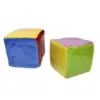 2 Pieces 4Inches Playing Game Dices with Clear Pockets Plush Square Dice Learning Dice Set for Ages 3+ Teaching Aid Party Favors 6