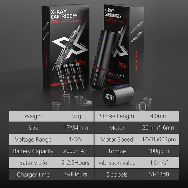 その他 XNET Tornado Tattoo machine XNET Tornado Professional Wireless Tattoo Machine Rotary Pen